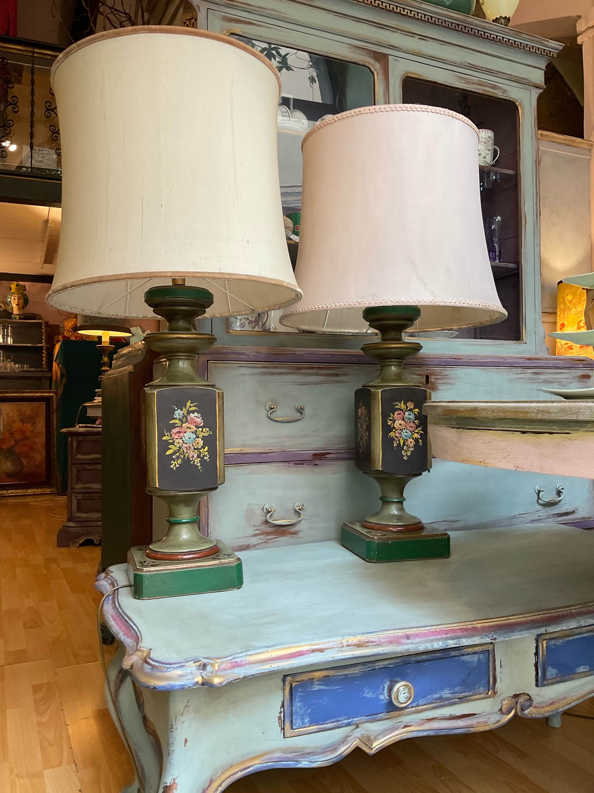 Lampade da tavolo dipinte a mano - immagine 6