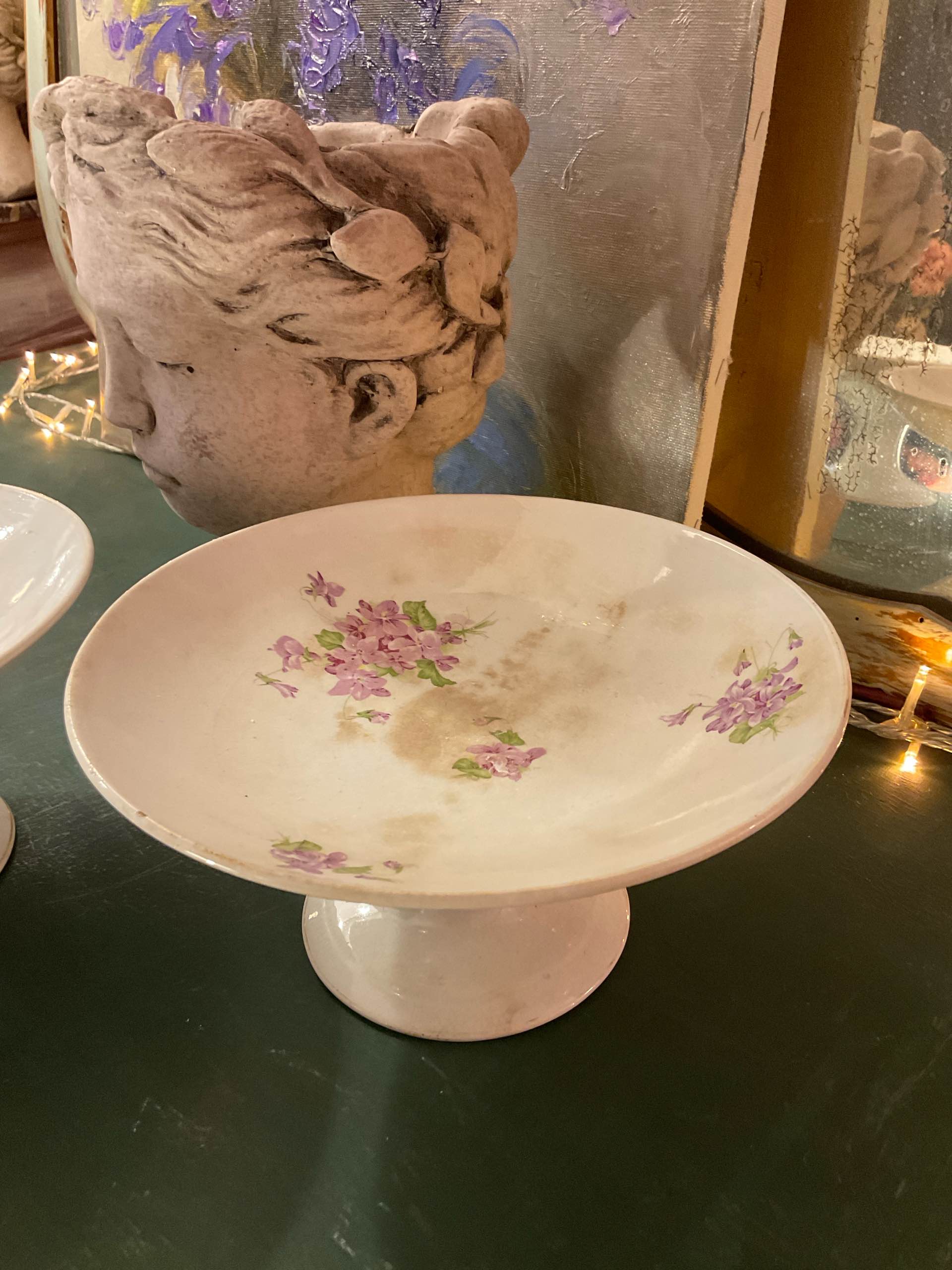 Alzatine con fiori lilla - immagine 3