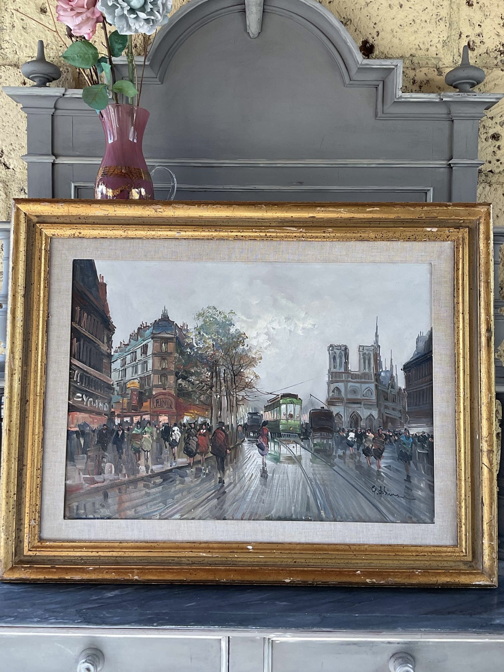 Parigi, olio su tela