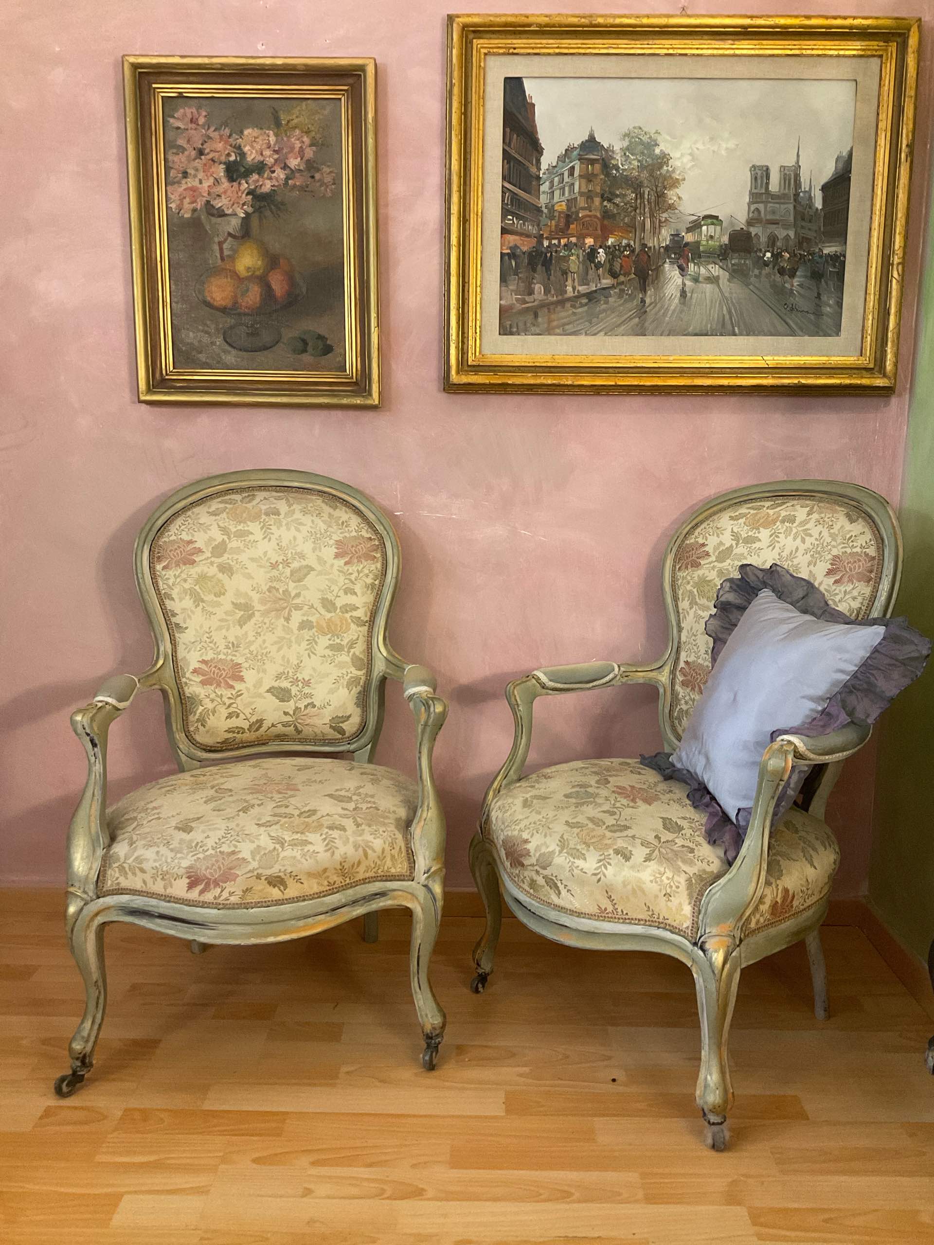 Poltrone stile Luigi XV