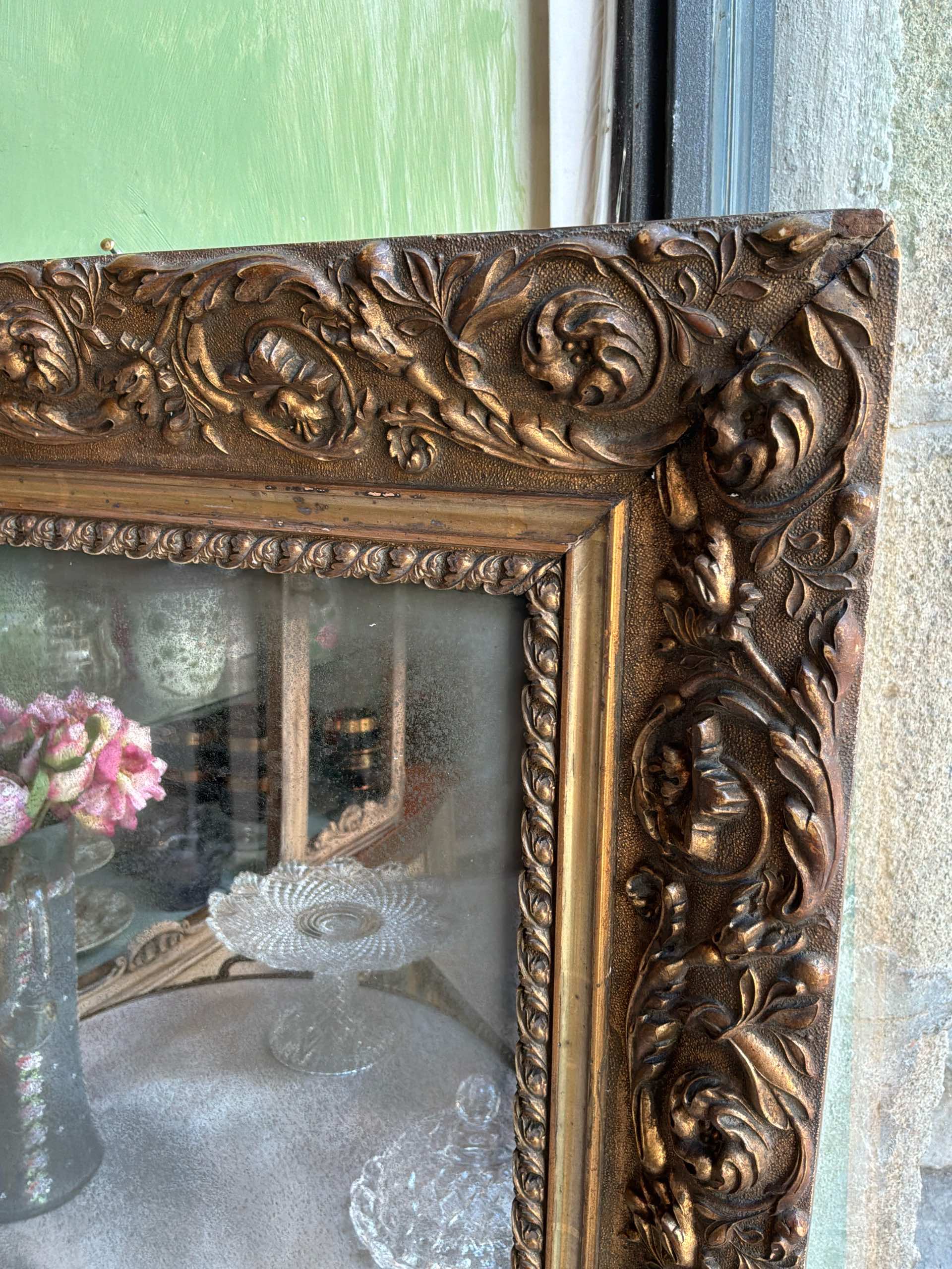 Specchio rettangolare d’epoca - immagine 3